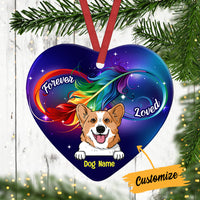Personalized Dog Memo Christmas Heart Ornament SB41 24O34 thumb 1