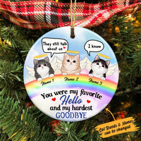 Personalized Cat Memo Circle Ornament SB71 30O36 thumb 1