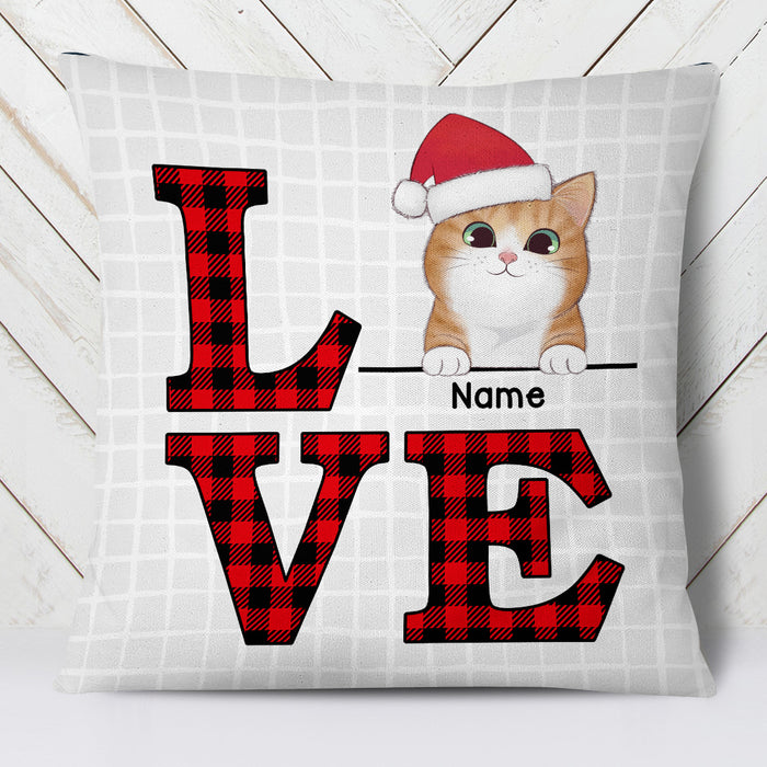 Personalized Cat Love Pillow SB42 30O57 (Insert Included) 1