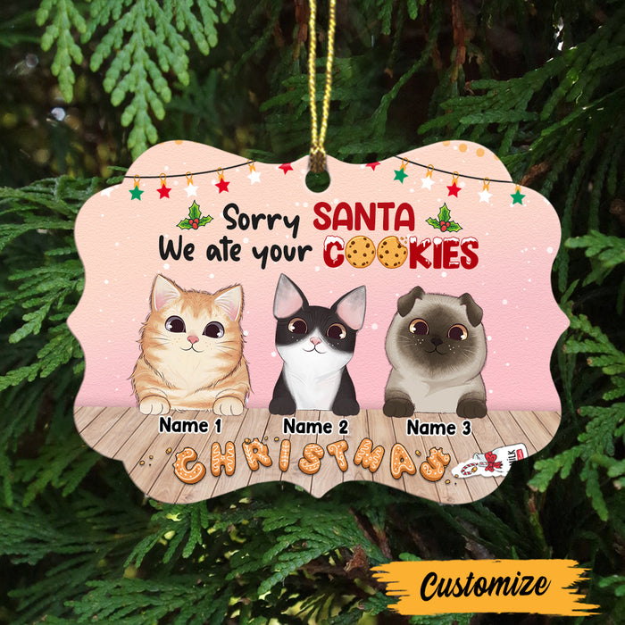 Personalized Sorry Santa Christmas Cat Benelux Ornament SB41 23O47 1