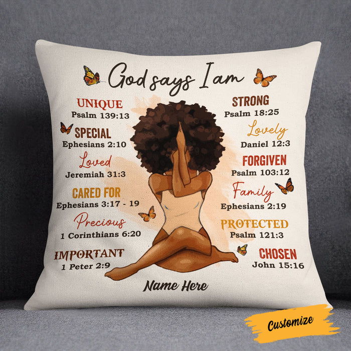 Personalized Daughter God Says You Are Pillow SB31 30O58 1