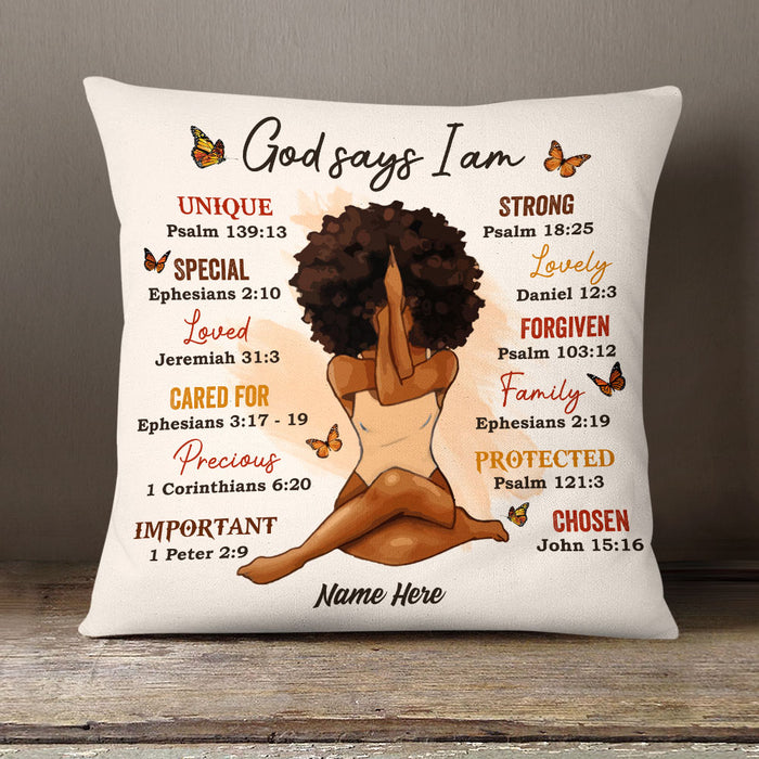 Personalized Daughter God Says You Are Pillow SB31 30O58 1