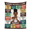 Personalized Gift For Daughter God Says I Am Blanket 31364 1