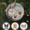 Personalized Dog Memo In Our Heart Circle Ornament SB63 95O36 1