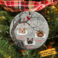 Personalized Dog Memo In Our Heart Circle Ornament SB63 95O36 thumb 1