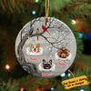 Personalized Dog Memo In Our Heart Circle Ornament SB63 95O36 1