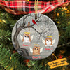 Personalized Cat Memo In Our Heart Circle Ornament SB72 95O36 1