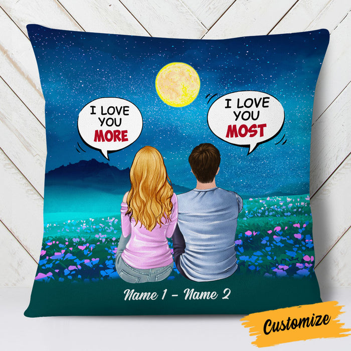 Personalized Couple Box Chat Pillow SB72 30O53 (Insert Included) 1
