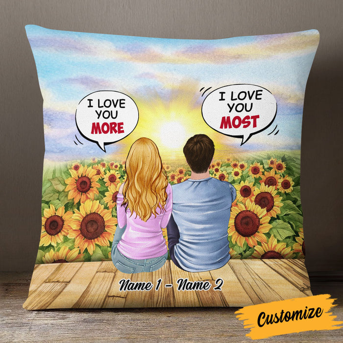 Personalized Couple Box Chat Pillow SB72 30O53 (Insert Included) 1