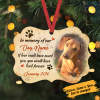 Personalized Dog Memo In Our Heart Benelux Ornament SB61 95O57 thumb 1