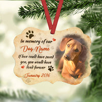 Personalized Dog Memo In Our Heart Benelux Ornament SB61 95O57 thumb 1