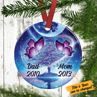 Personalized Butterfly Memo Circle Ornament SB62 87O36 thumb 1