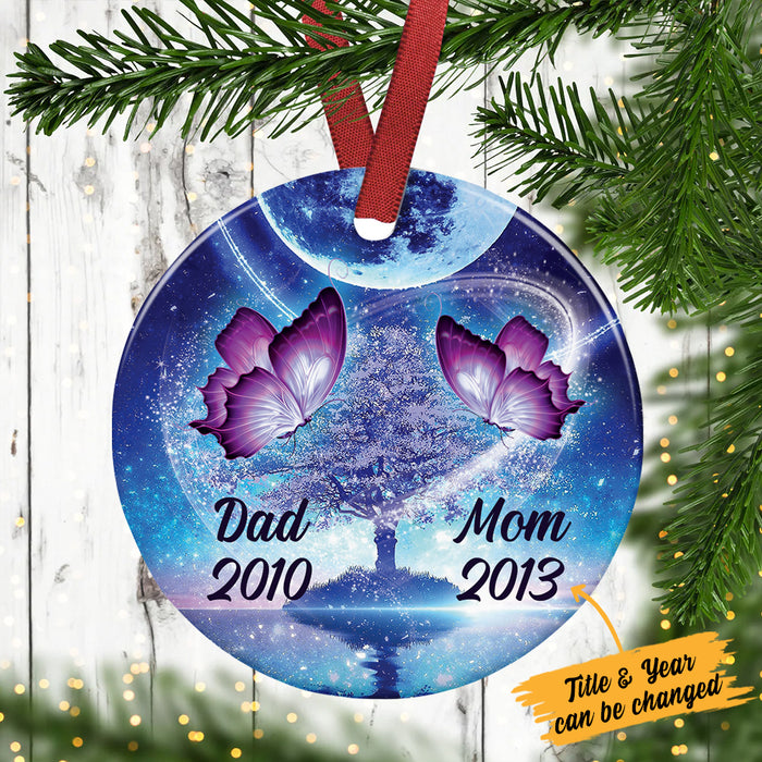 Personalized Butterfly Memo Circle Ornament SB62 87O36 1