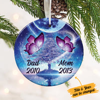 Personalized Butterfly Memo Circle Ornament SB62 87O36 thumb 1