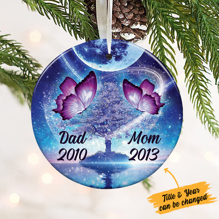 Personalized Butterfly Memo Circle Ornament SB62 87O36 1