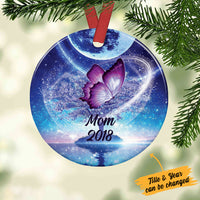 Personalized Butterfly Memo Circle Ornament SB62 87O36 thumb 1