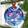 Personalized Butterfly Memo Circle Ornament SB62 87O36 thumb 1