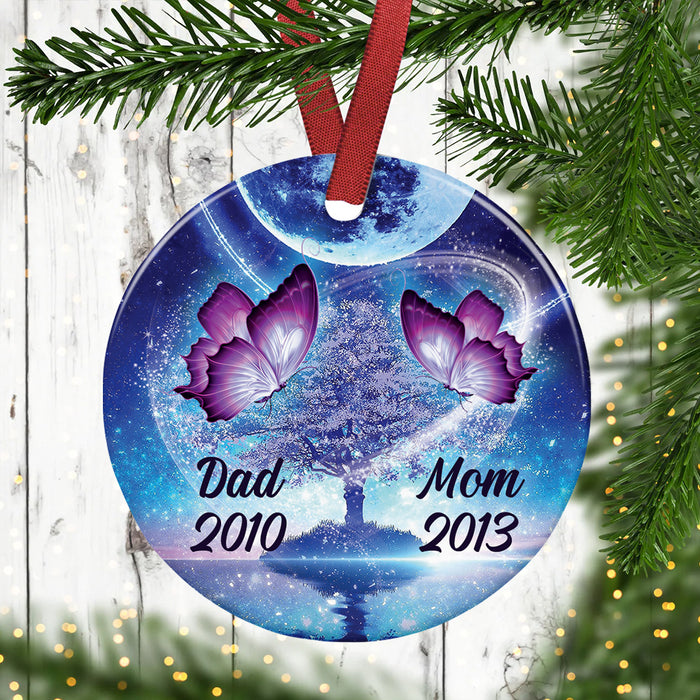 Personalized Butterfly Memo Circle Ornament SB62 87O36 1
