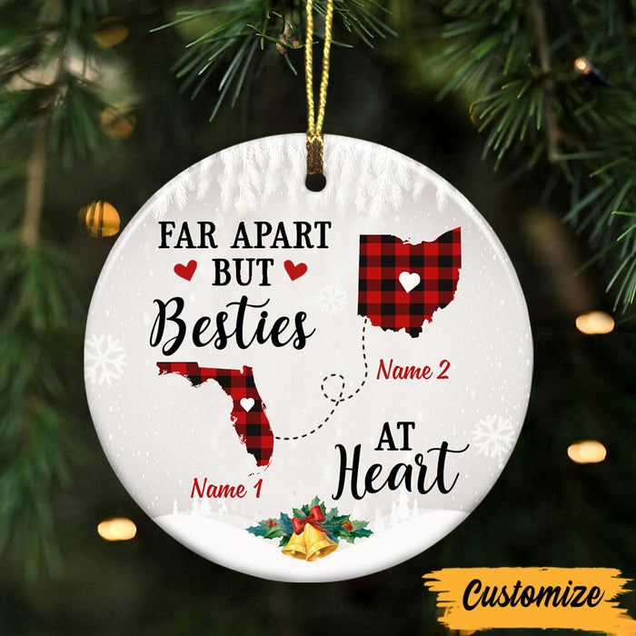 Personalized Long Distance Circle Ornament SB62 30O47 1