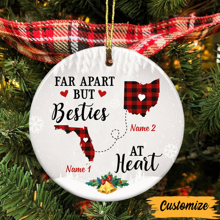 Personalized Long Distance Circle Ornament SB62 30O47 1