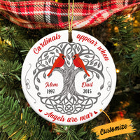 Personalized Memo Cardinal Circle Ornament SB64 30O34 thumb 1