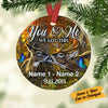 Personalized Deer Hunting Couple You And Me We Got This Circle Ornament SB61 73O57 thumb 1