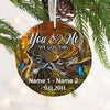 Personalized Deer Hunting Couple You And Me We Got This Circle Ornament SB61 73O57 thumb 1