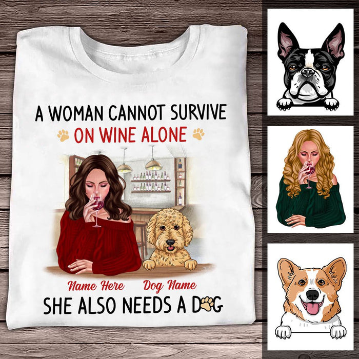Personalized Dog Mom Need T Shirt SB71 81O34 1