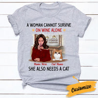 Personalized Cat Mom Need T Shirt SB72 81O34 thumb 1