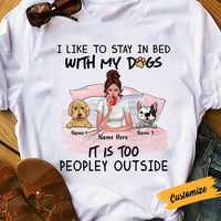 Personalized I Just Want To Pet My Dog Christmas T Shirt SB73 85O57 thumb 1