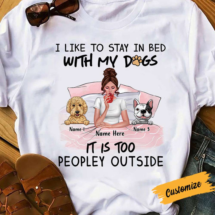 Personalized I Just Want To Pet My Dog Christmas T Shirt SB73 85O57 1