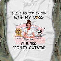 Personalized I Just Want To Pet My Dog Christmas T Shirt SB73 85O57 thumb 1