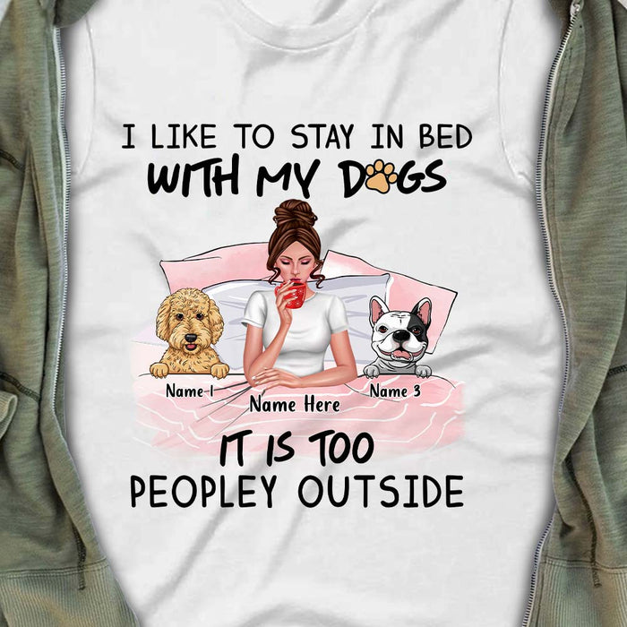 Personalized I Just Want To Pet My Dog Christmas T Shirt SB73 85O57 1