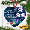 Personalized Dog Cat Memo Lived Forever Heart Ornament SB65 81O34 1
