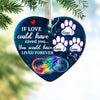 Personalized Dog Cat Memo Lived Forever Heart Ornament SB65 81O34 thumb 1