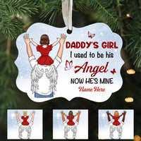 Personalized Dad Memo I Used To Be His Angel Benelux Ornament SB72 85O58 thumb 1