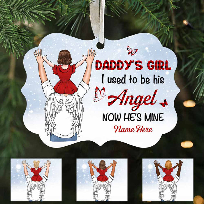 Personalized Dad Memo I Used To Be His Angel Benelux Ornament SB72 85O58 1