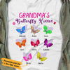 Personalized Grandma Butterfly White T Shirt JN171 85O53 1