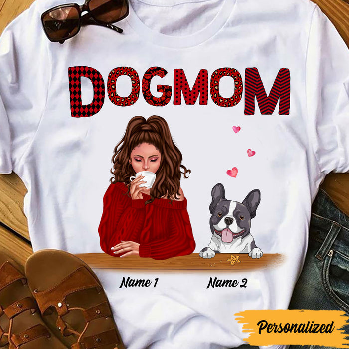 Personalized Dog Mom Christmas T Shirt SB133 24O47 1