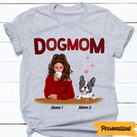 Personalized Dog Mom Christmas T Shirt SB133 24O47 thumb 1