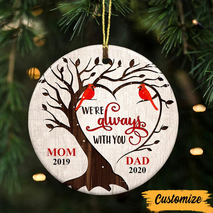 Personalized Mom Dad Memo Circle Ornament SB73 95O47 1