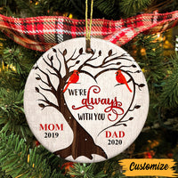 Personalized Mom Dad Memo Circle Ornament SB73 95O47 thumb 1