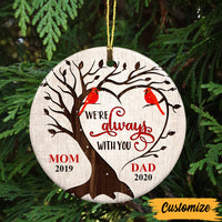 Personalized Mom Dad Memo Circle Ornament SB73 95O47 thumb 1