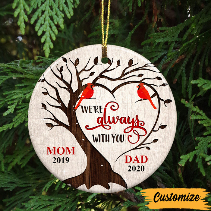 Personalized Mom Dad Memo Circle Ornament SB73 95O47 1