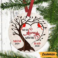 Personalized Mom Dad Memo Circle Ornament SB73 95O47 thumb 1