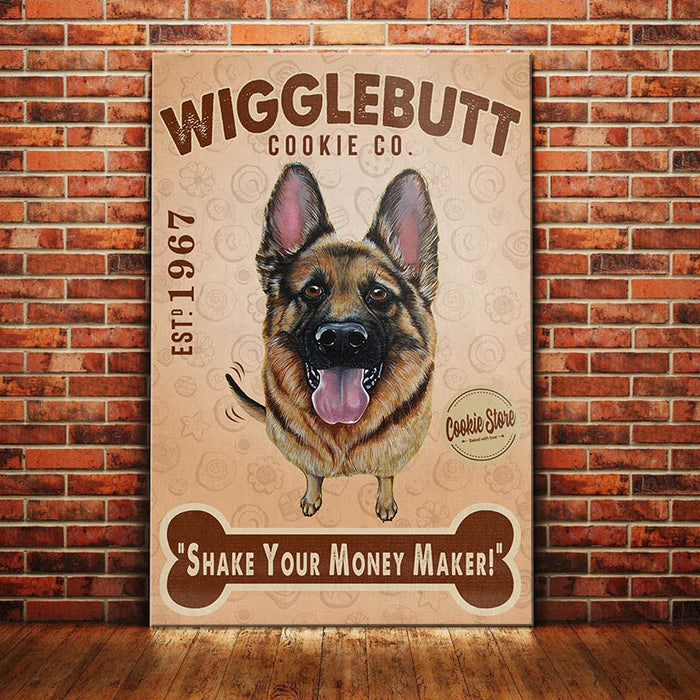 German Shepherd Cookie Company Canvas SAP1002 73O36 1