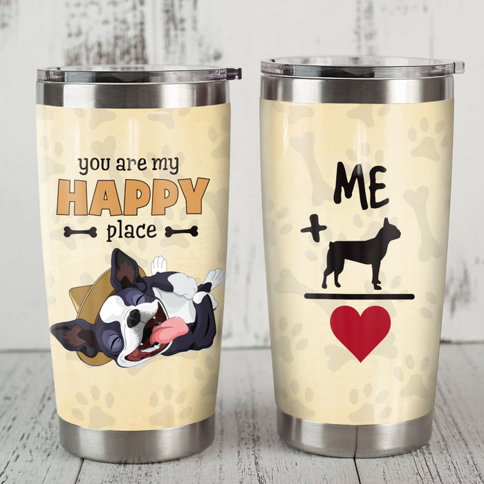 Boston Terrier Dog Steel Tumbler FB0503 73O47 1