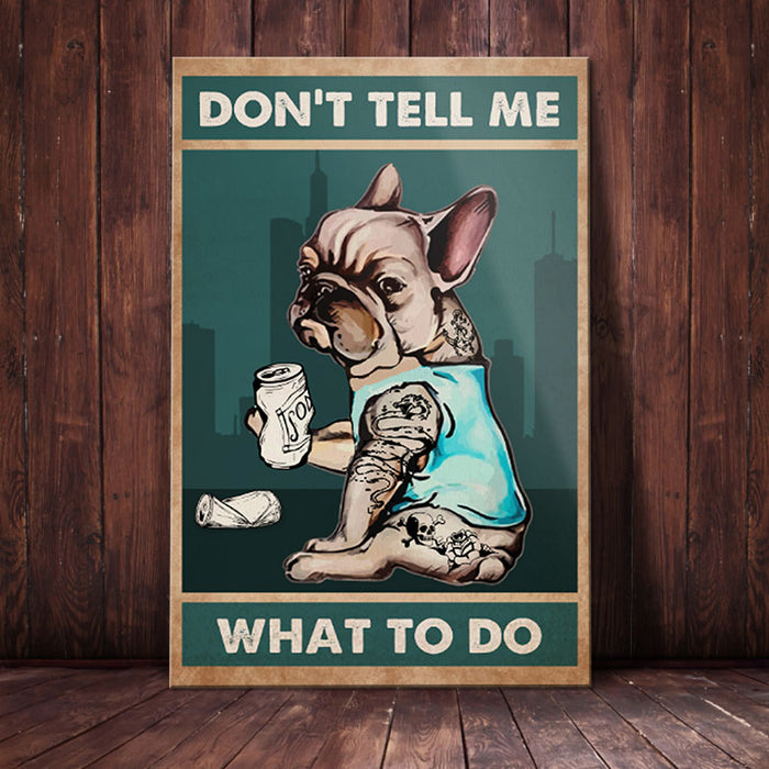 French Bulldog Canvas MR3101 85O58 1