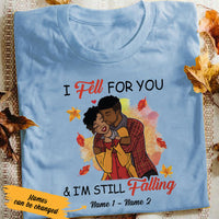 Personalized BWA Couple Still Falling In Love T Shirt SB91 85O53 thumb 1