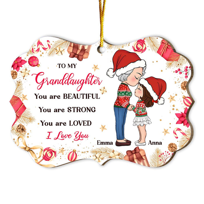 Personalized Gift For Granddaughter You Are Benelux Ornament 30214 1